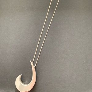 Silver chain and pendant